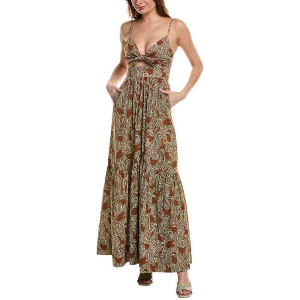 A.L.C. Womens  Laura Maxi Dress, Brown